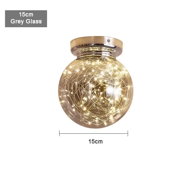 Chrome Gypsophila Ceiling Light