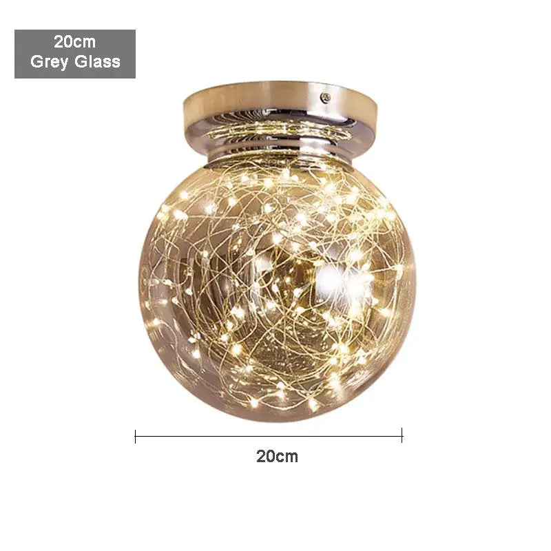 Chrome Gypsophila Ceiling Light