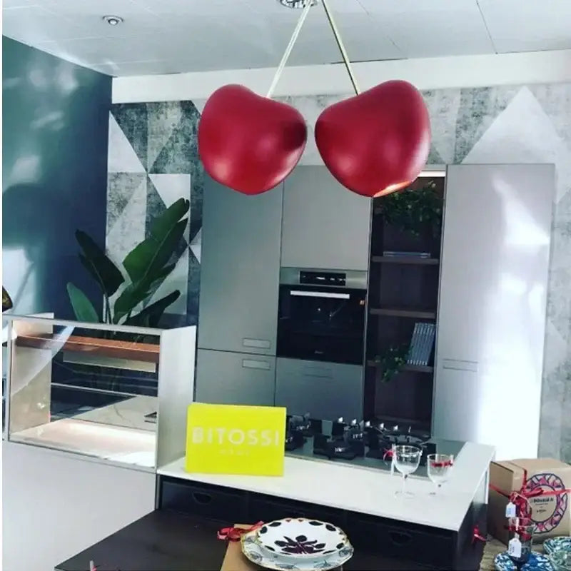 Chrome Heart Pendant Light