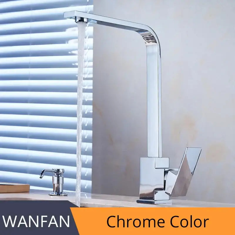 Chrome Swivel Kitchen Faucet