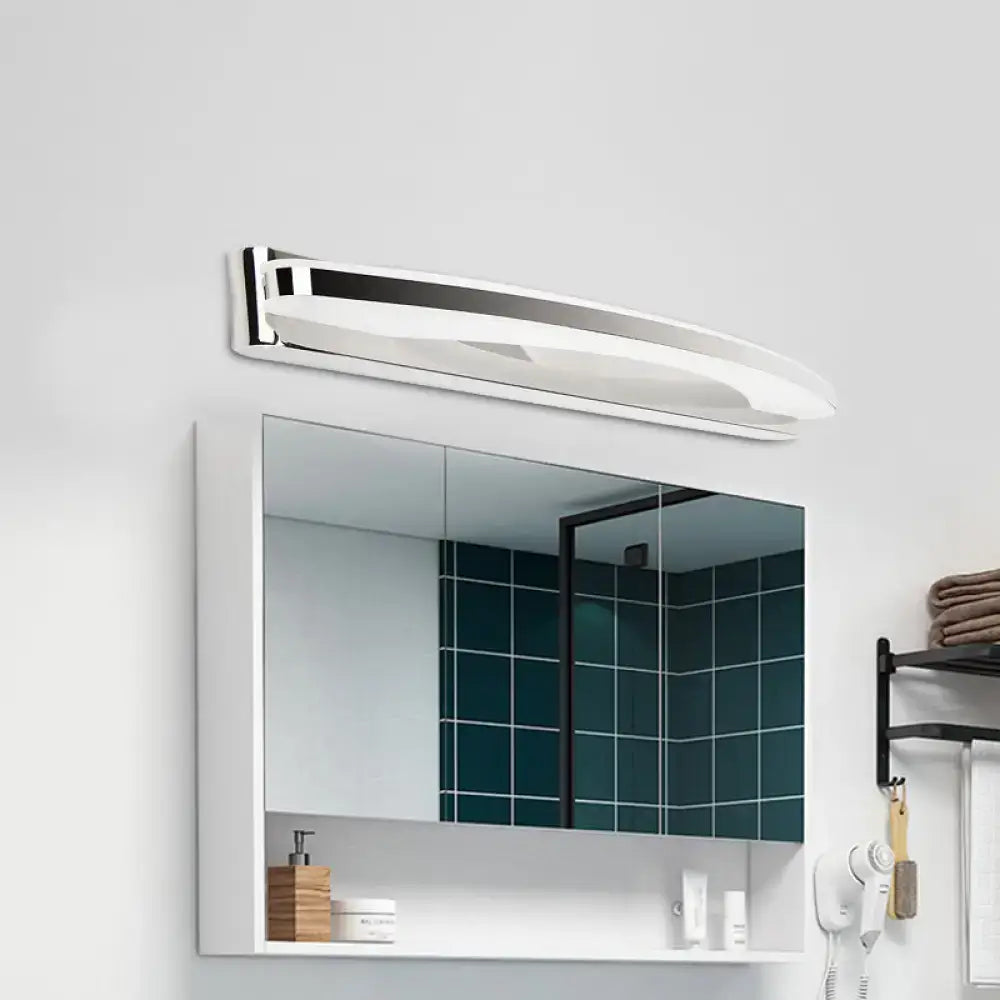 Chrome Arc Wall Light