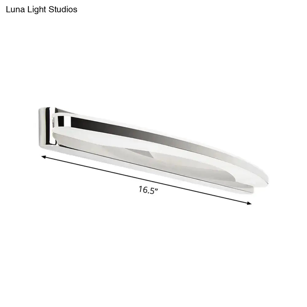 Chrome Arc Wall Light