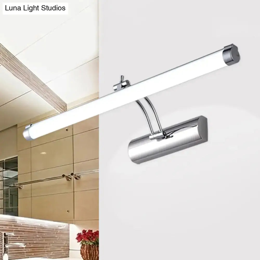 Chrome Tube Vanity Light
