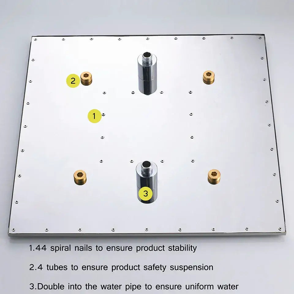 Chrome LED Ceiling Shower