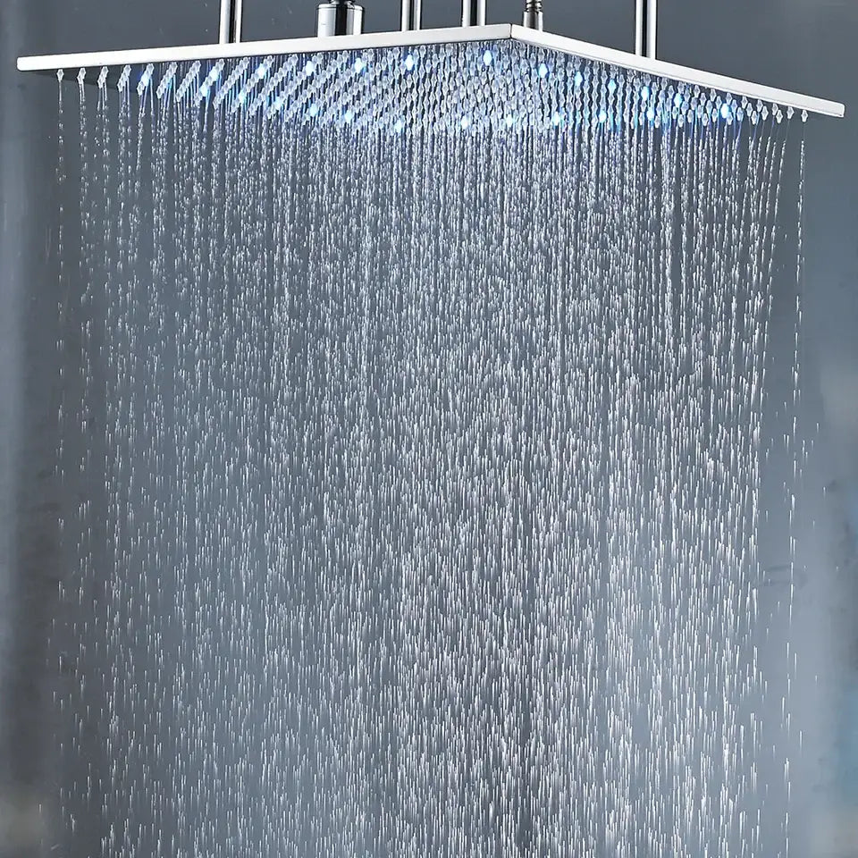 Chrome LED Ceiling Shower
