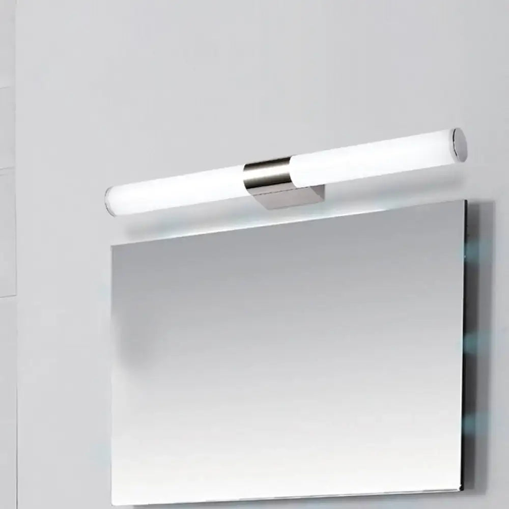 Chrome Cylindrical Vanity Light