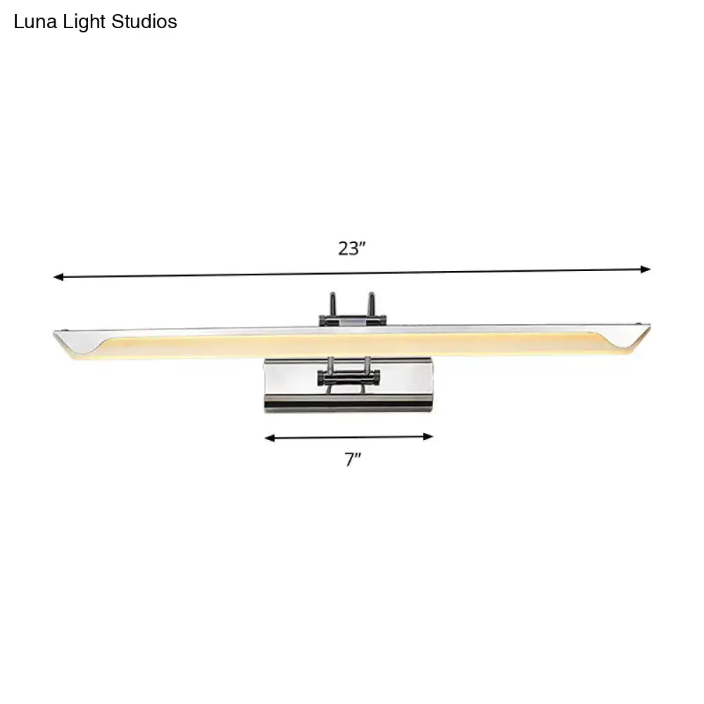 Chrome Industrial Wall Light
