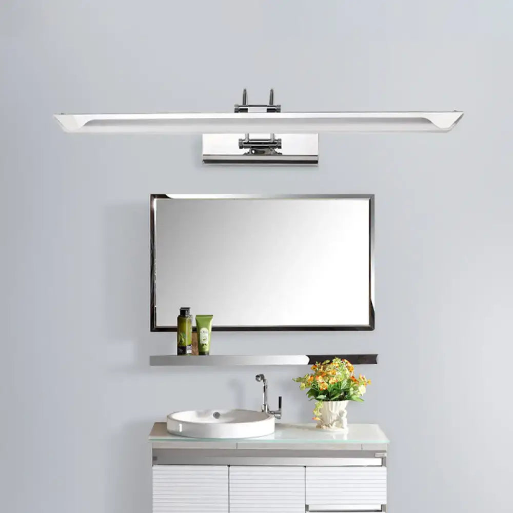 Chrome Industrial Wall Light