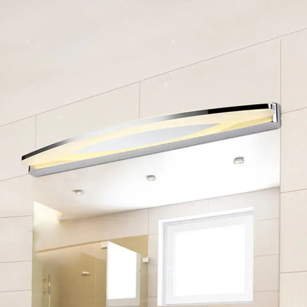 Chrome Oval Vanity Light