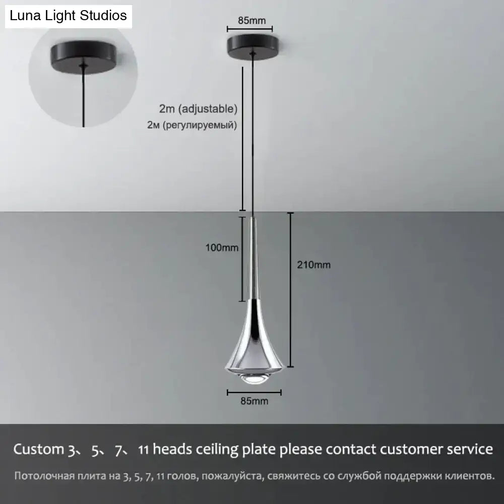 Chrome Water Drop Chandelier