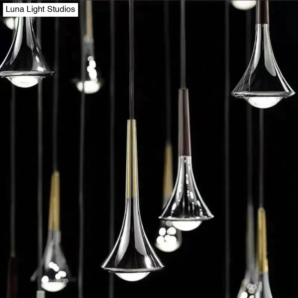 Chrome Water Drop Chandelier