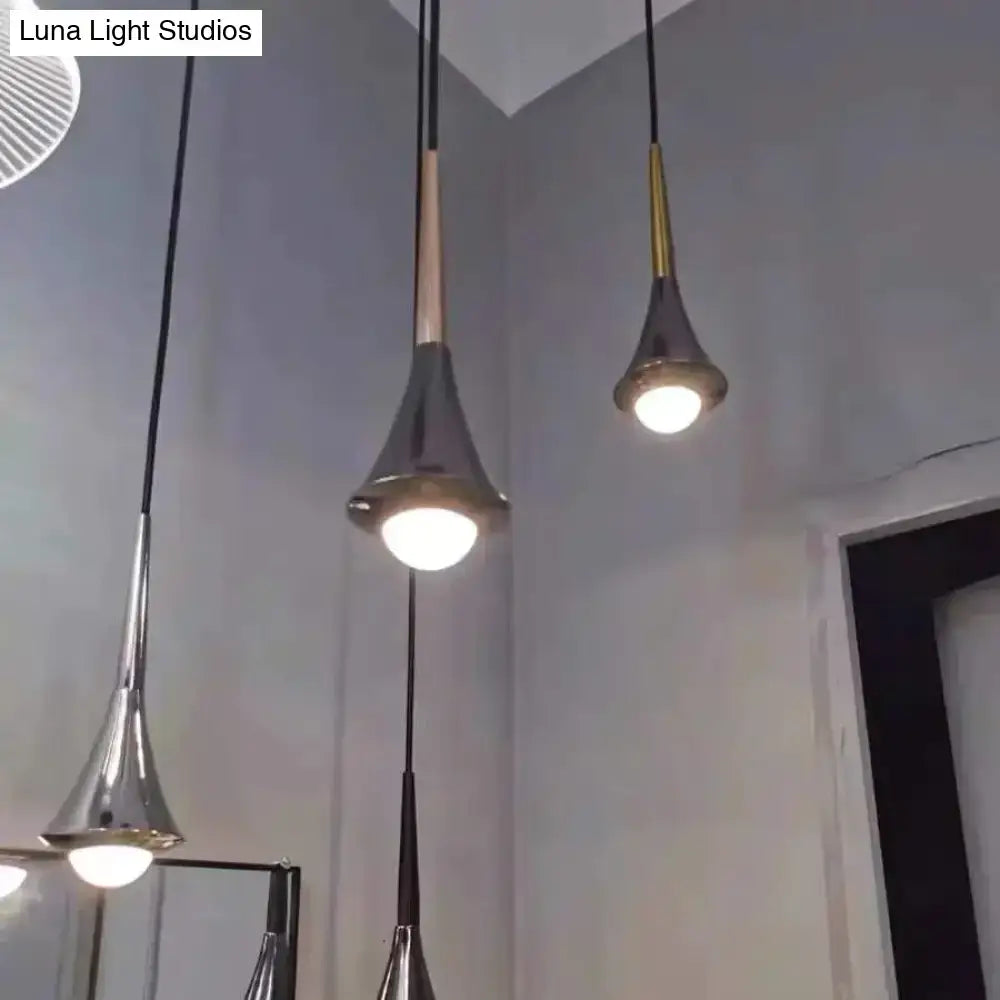 Chrome Water Drop Chandelier