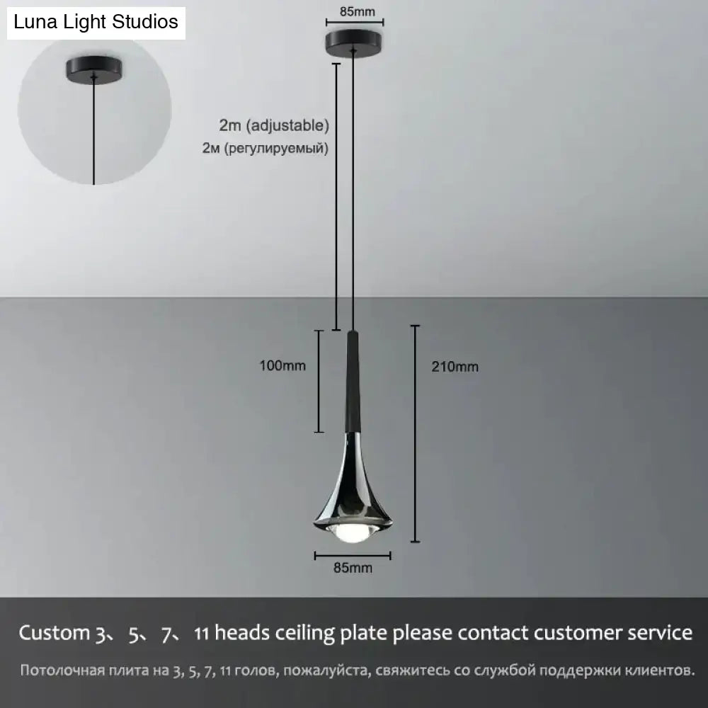 Chrome Water Drop Chandelier