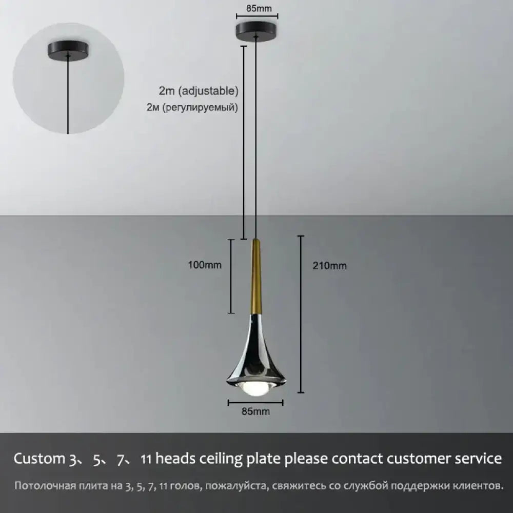 Chrome Water Drop Chandelier