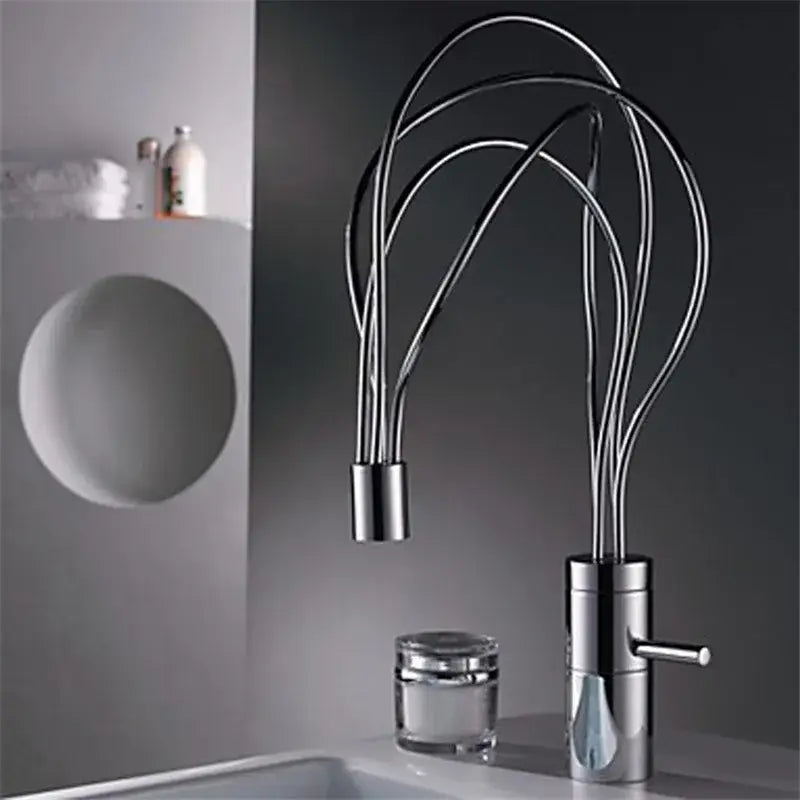 Chrome Waterfall Bathroom Faucet