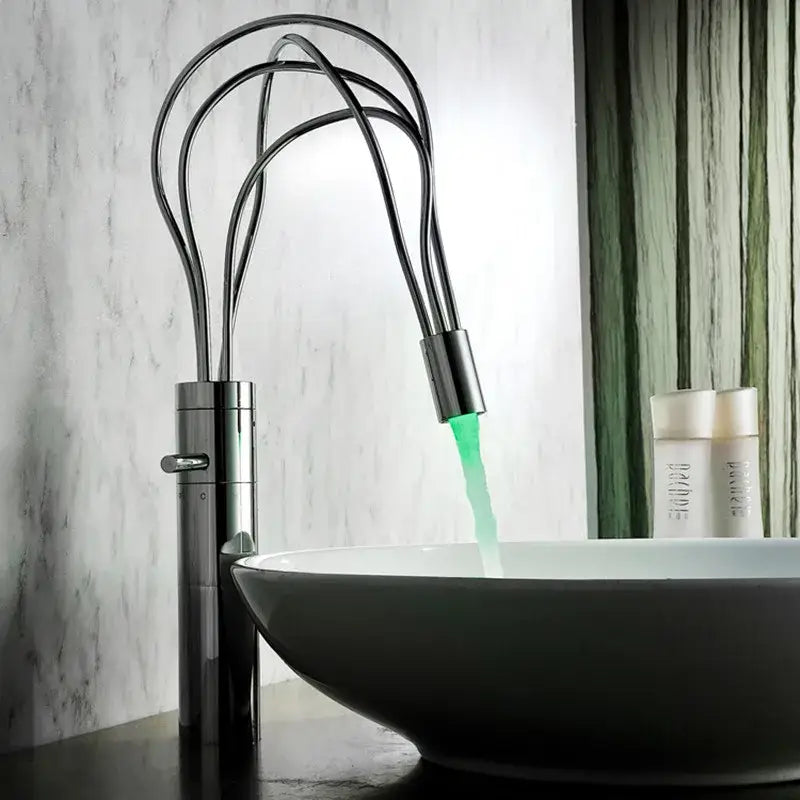Chrome Waterfall Bathroom Faucet