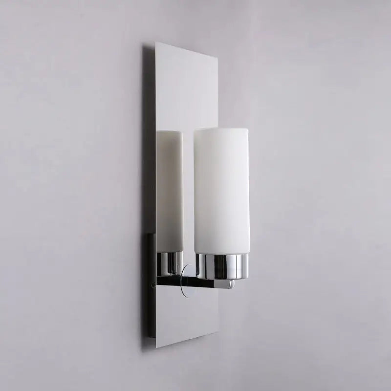 Chrome Opal Tube Sconce