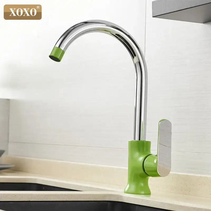 Orange Chrome Kitchen Faucet