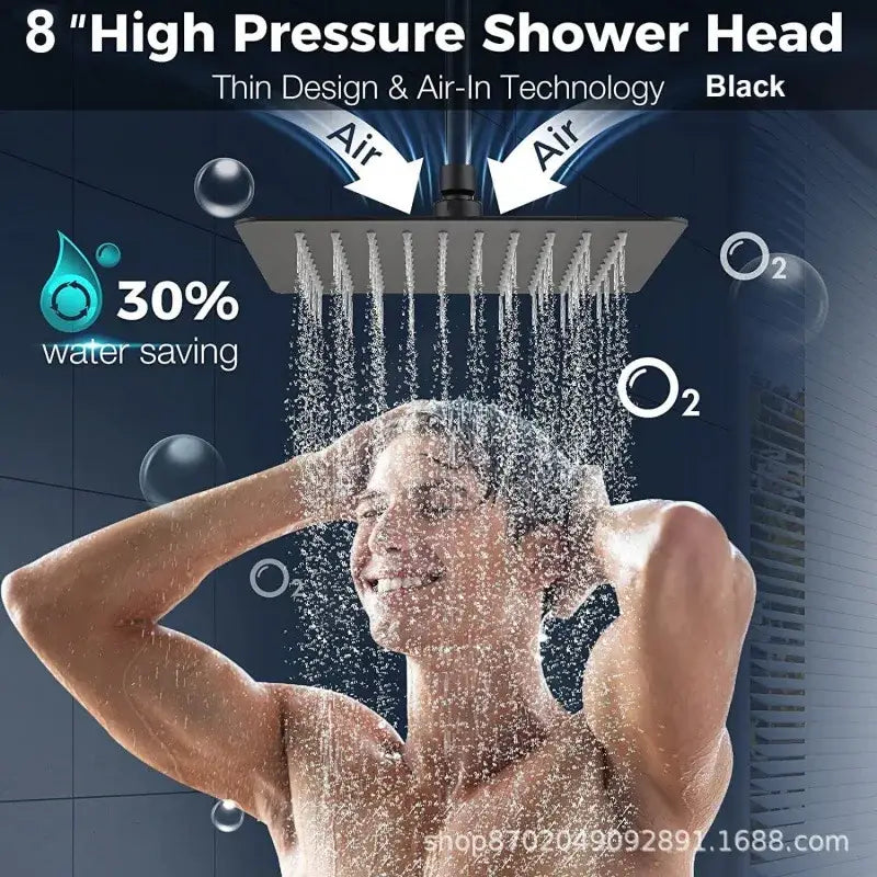 Chrome Rain Shower Set