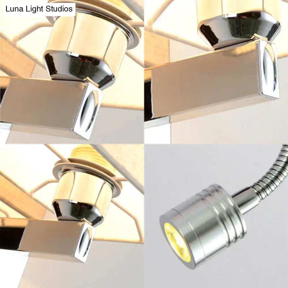 Chrome Rectangle Wall Sconce