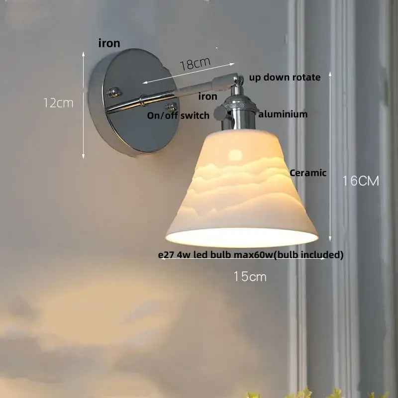Chrome Ribbed Glass Lamp