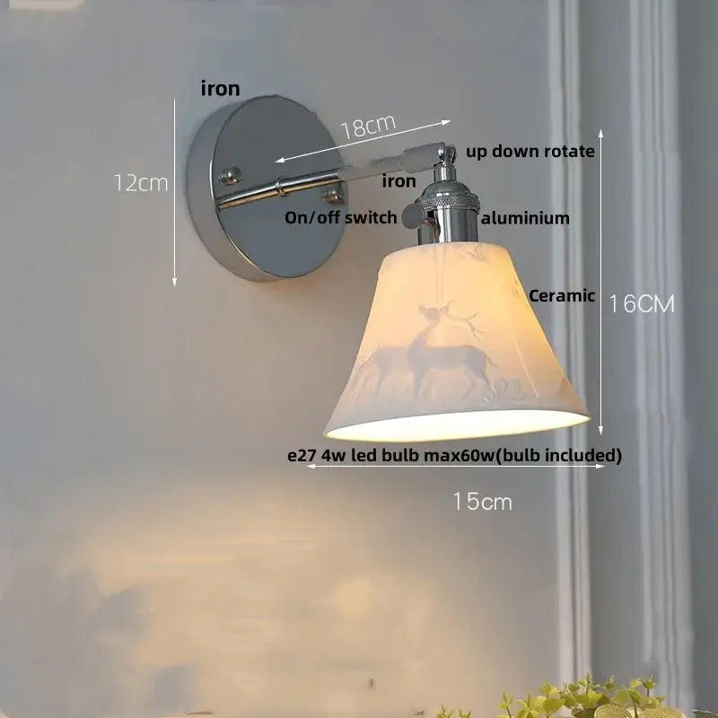 Chrome Ribbed Glass Lamp