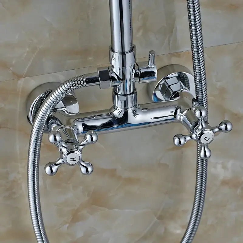 Chrome Brass Shower Mixer