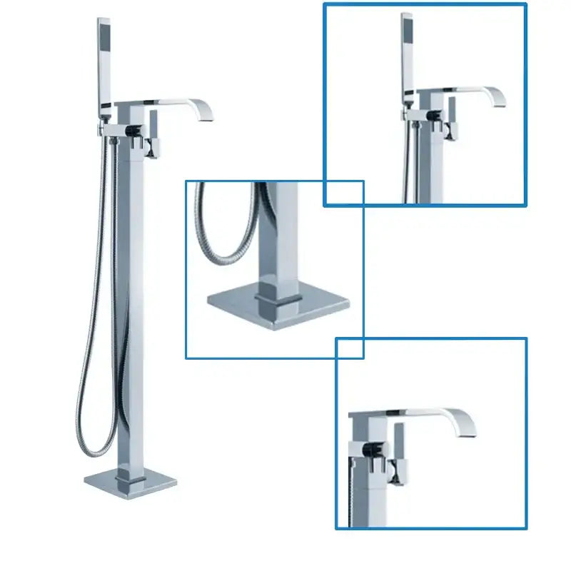 Chrome Bathtub Shower Mixer