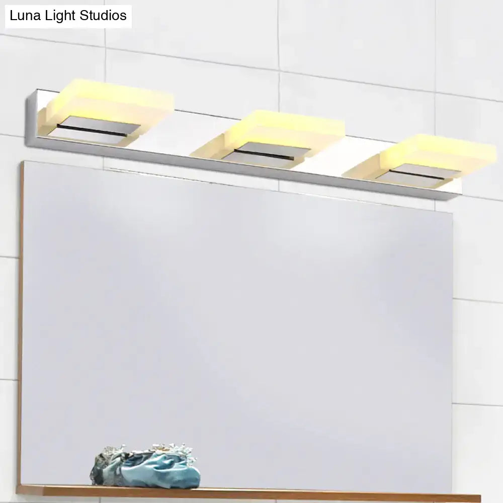 Nickel Acrylic Wall Sconce