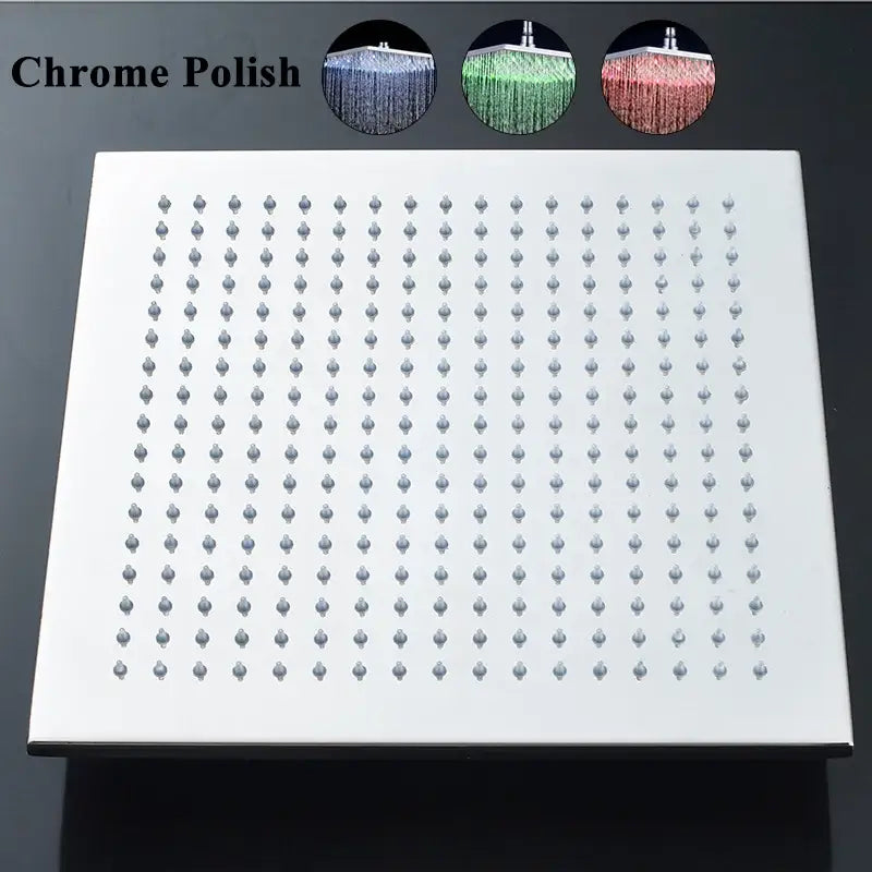 Chrome Square Rain Shower