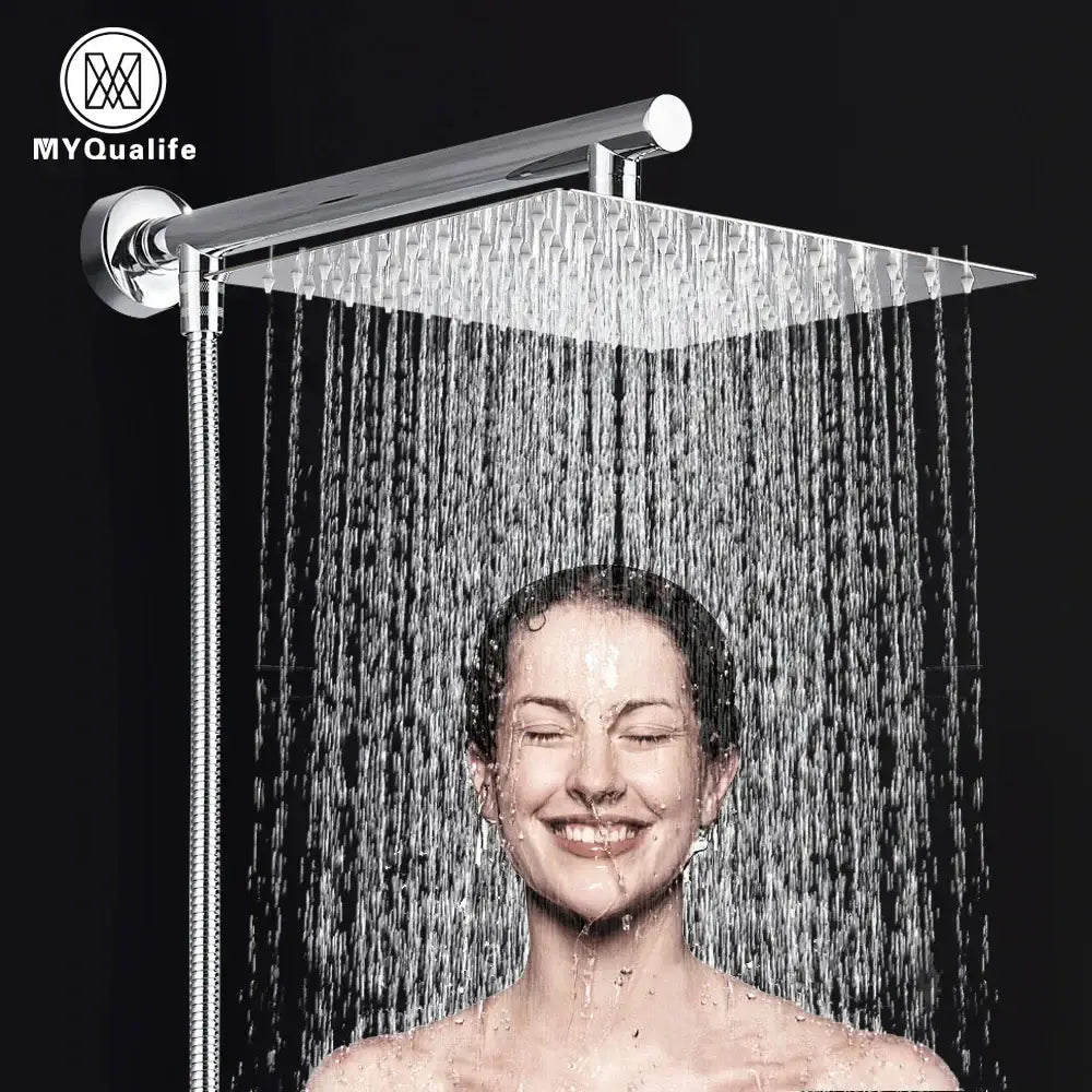 Adjustable Chrome Rain Shower