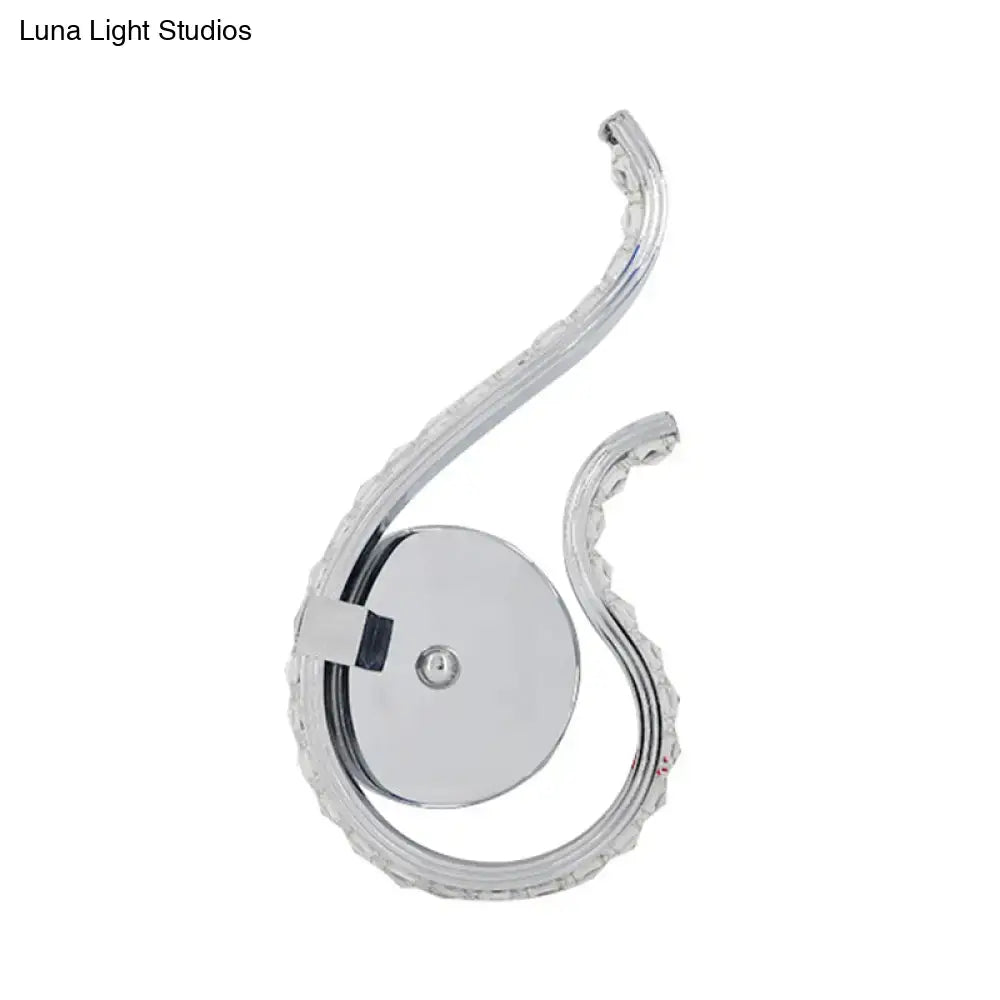 Chrome Twist Wall Sconce