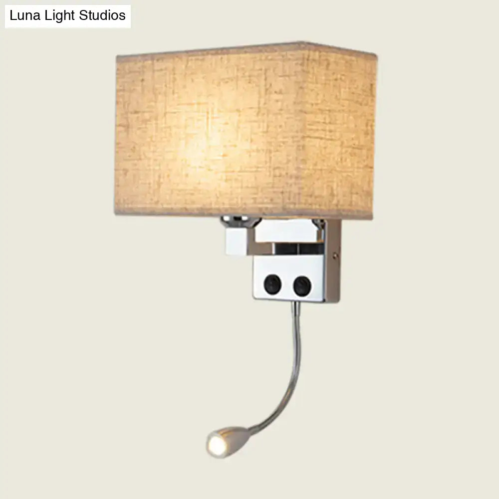Chrome Gooseneck Wall Lamp