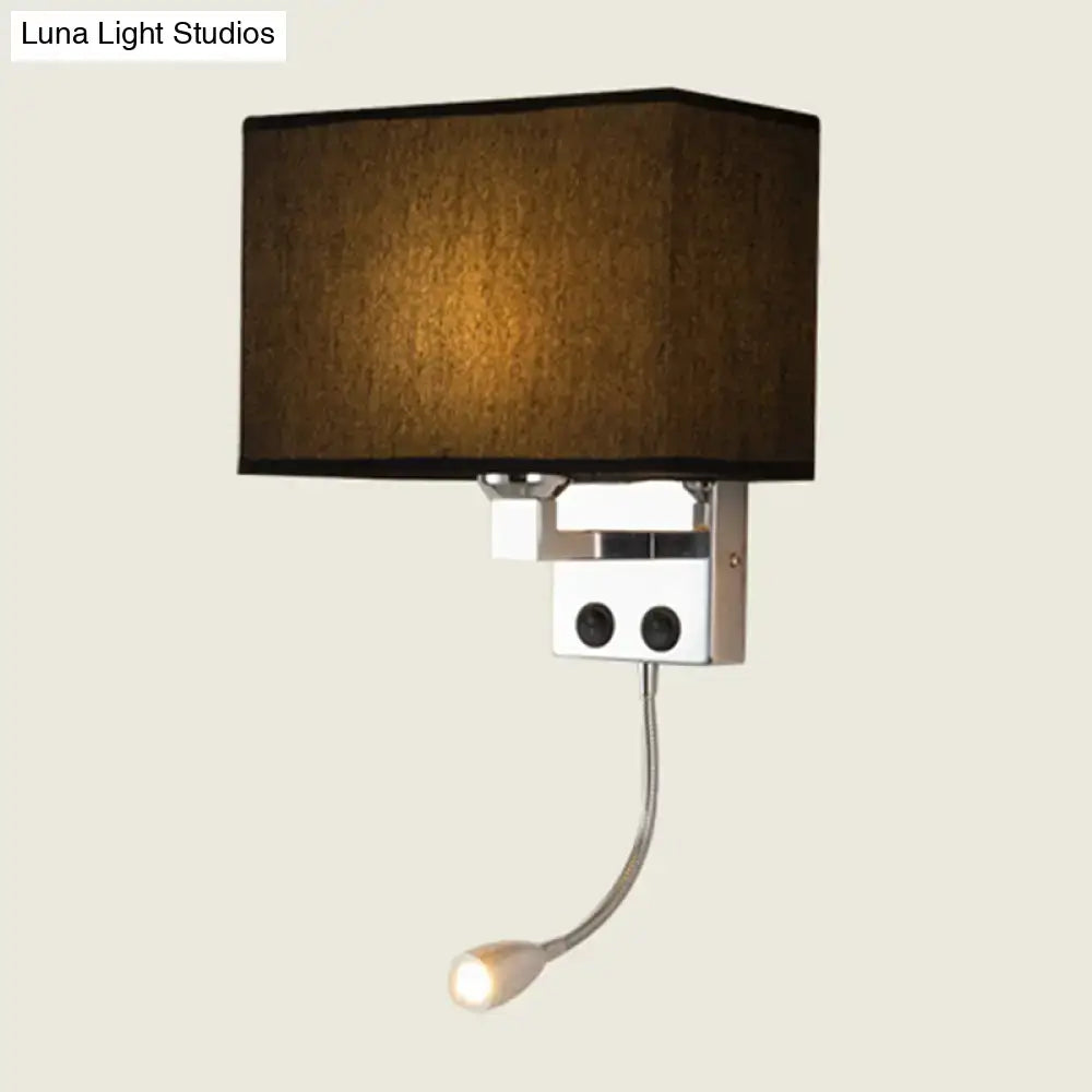 Chrome Gooseneck Wall Lamp