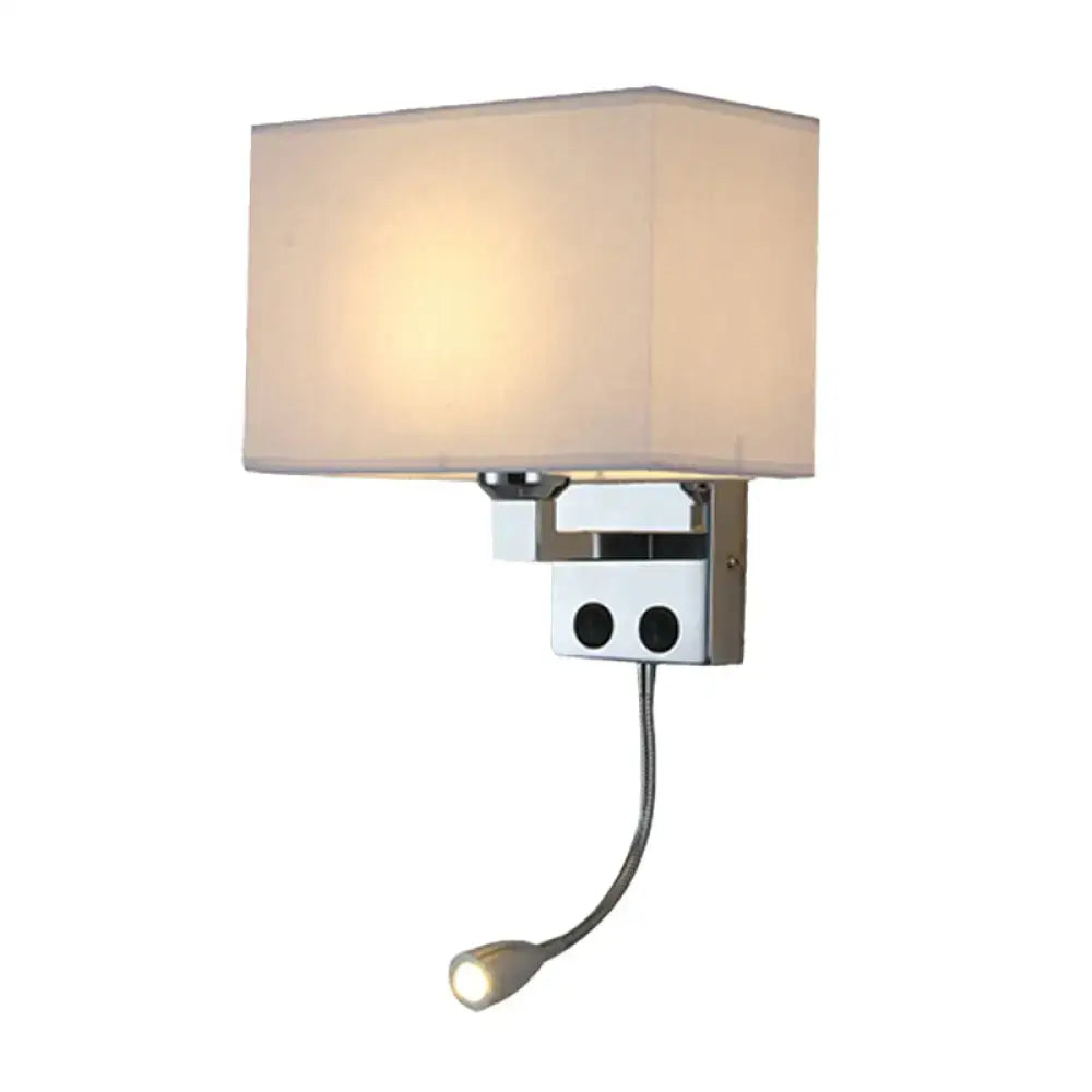 Chrome Gooseneck Wall Lamp