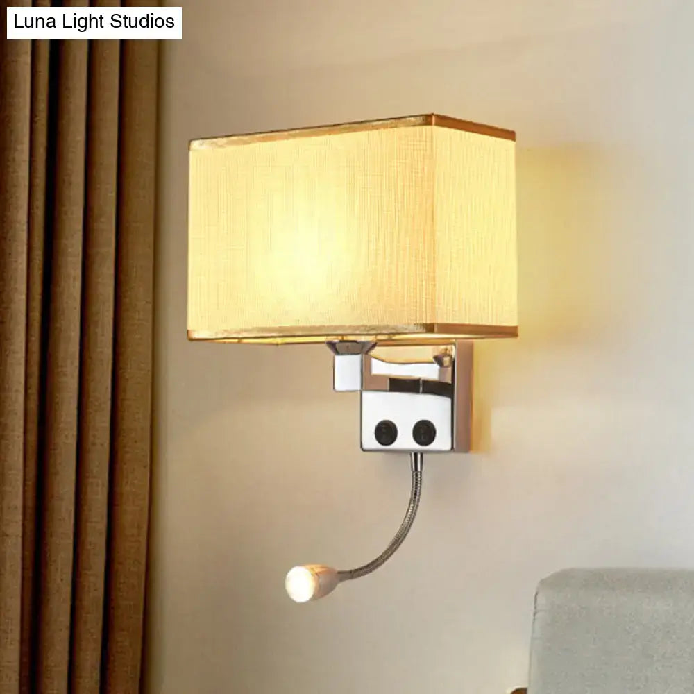 Chrome Gooseneck Wall Lamp