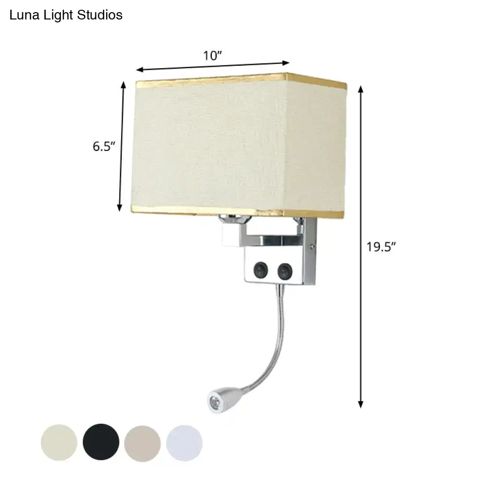 Chrome Gooseneck Wall Lamp