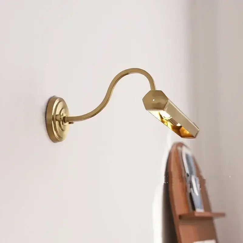 Chrome Gold Mirror Wall Light