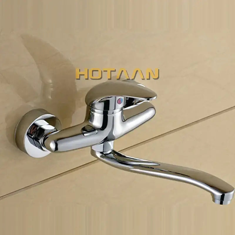 Chrome Curved Kitchen Tap