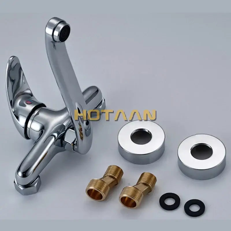 Chrome Curved Kitchen Tap