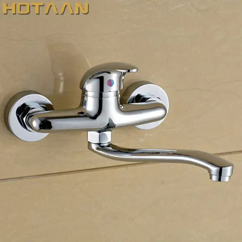 Chrome Curved Kitchen Tap