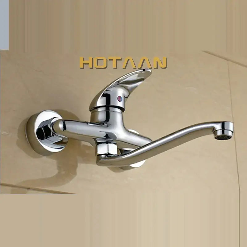 Chrome Curved Kitchen Tap