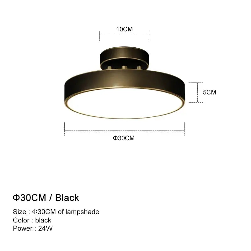 Brass LED Ceiling Chandelier
