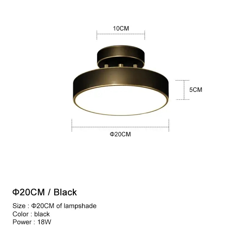 Brass LED Ceiling Chandelier