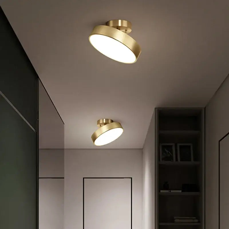 Brass LED Ceiling Chandelier