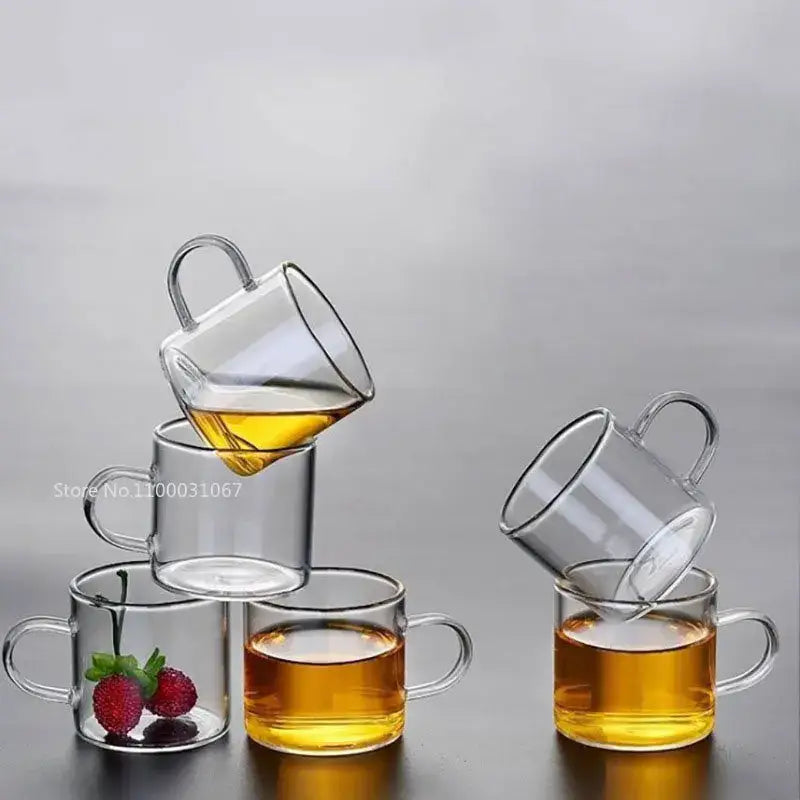 Clear Glass Coffee Mugs