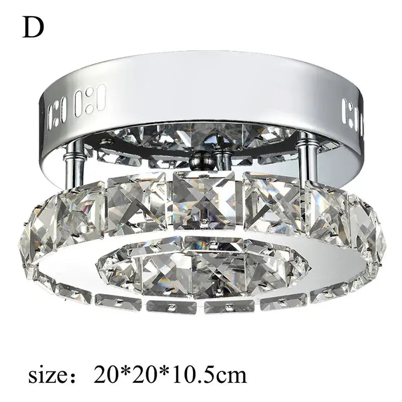 Amber Crystal LED Ceiling Light