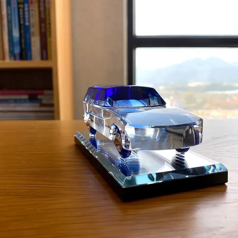 Blue Crystal Car Figurine