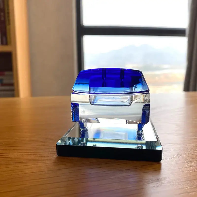 Blue Crystal Car Figurine