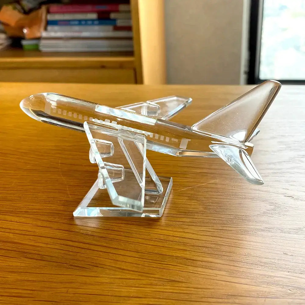 Crystal Aircraft Figurine Decor